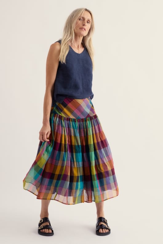 Exhibition Skirt with Dropped Waist