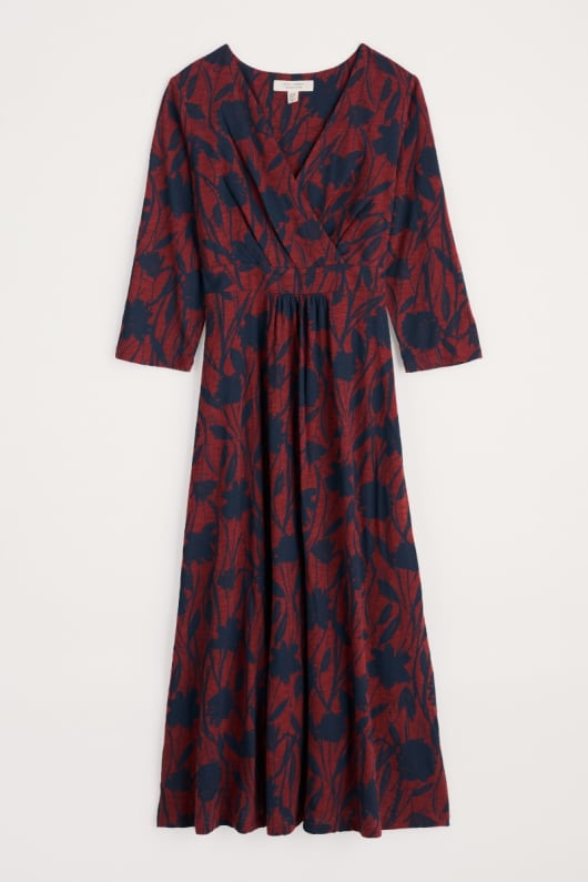 Chapelle 3/4 Sleeve Dress in GOTS-Certified Organic Cotton Jersey