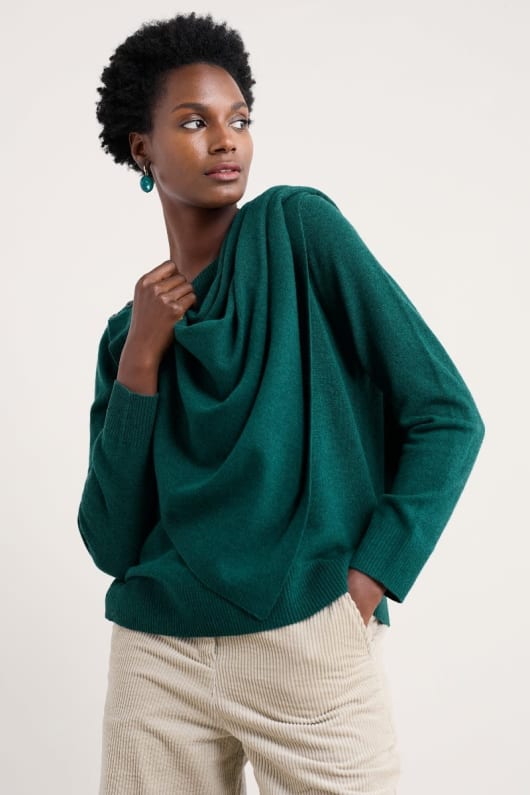 Serenity Jumper with Detachable Scarf