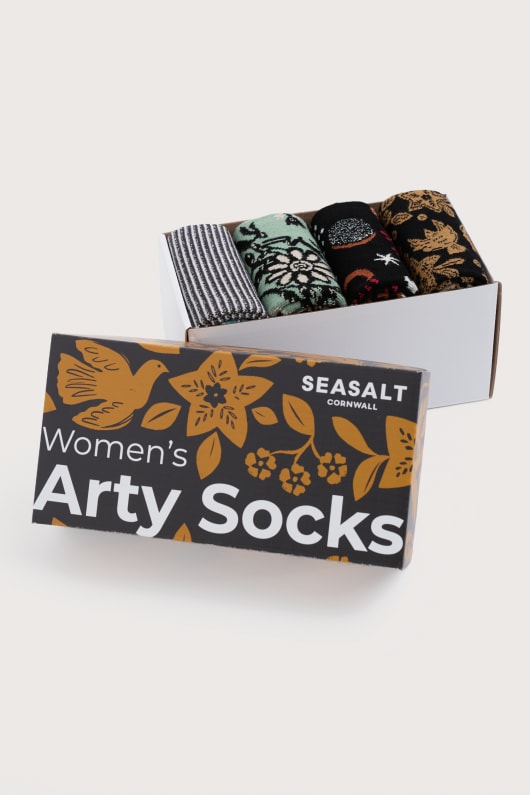 Gift Box of 4 Women’s Sparkle Arty Socks Image