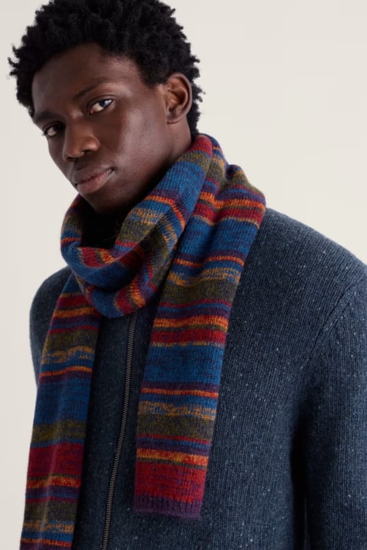 Men's Stop Tide Scarf Containing Mohair