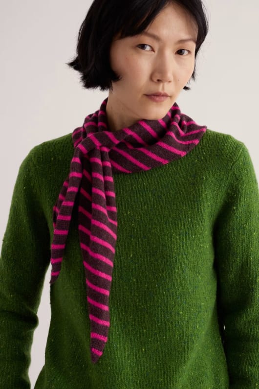 Annette Triangle Scarf Made With Merino Wool
