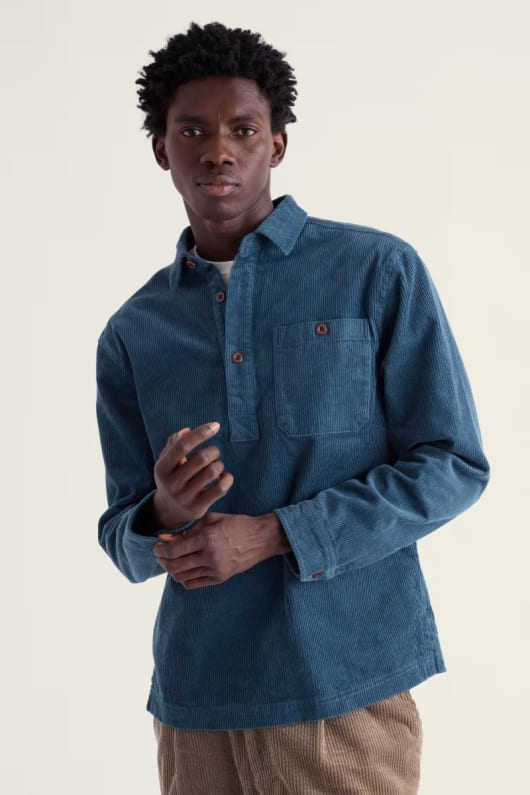 Men's Arrowhead Half Placket Cord Shirt