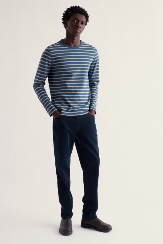 Men's Felling Straight Leg Cord Trousers Model Image