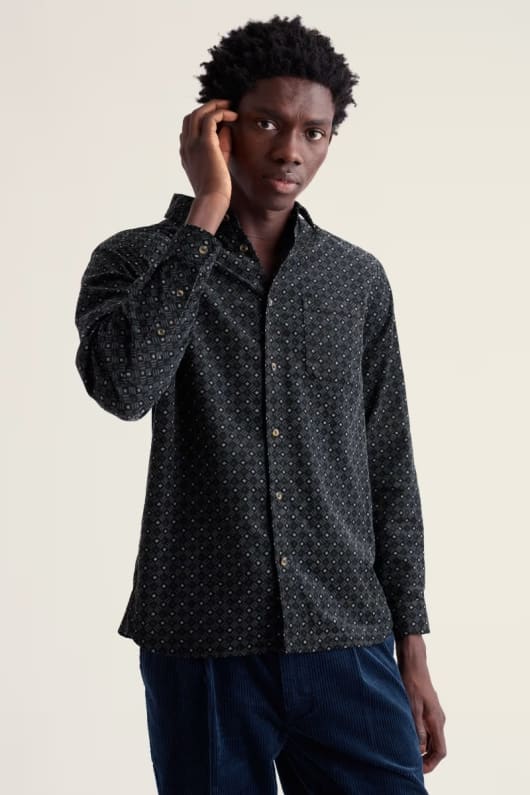 Men's Shoreman Printed Cord Shirt