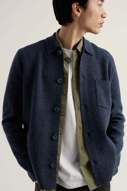 Men's Boconnoc Knitted Overshirt