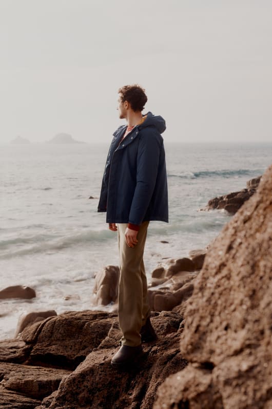 Men's Kastell Short Quilted Coat Model Image