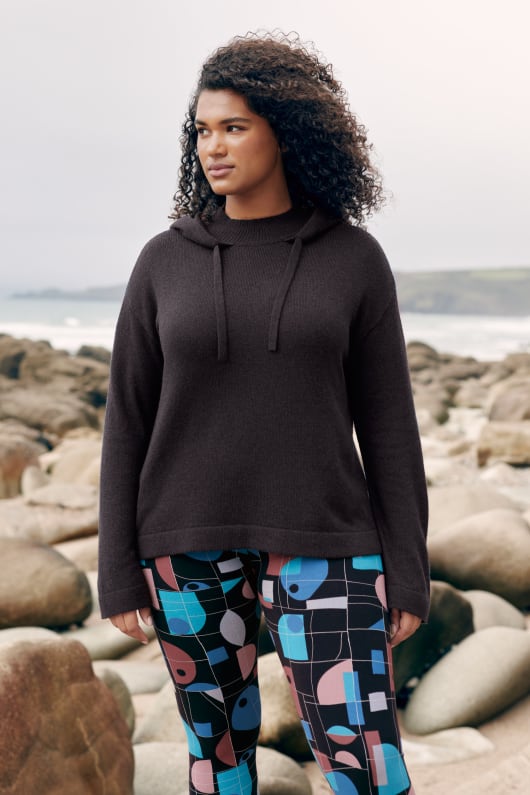 Light Form Knit Hoodie Model Image