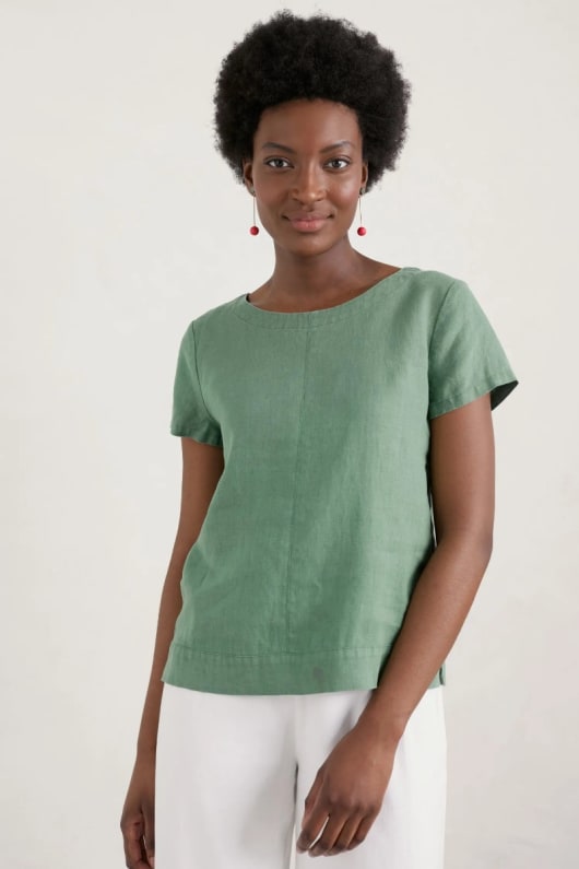 Cottage Stay Linen Top