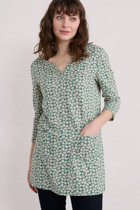 Artist's Palette 3/4 Sleeve Tunic Model Image