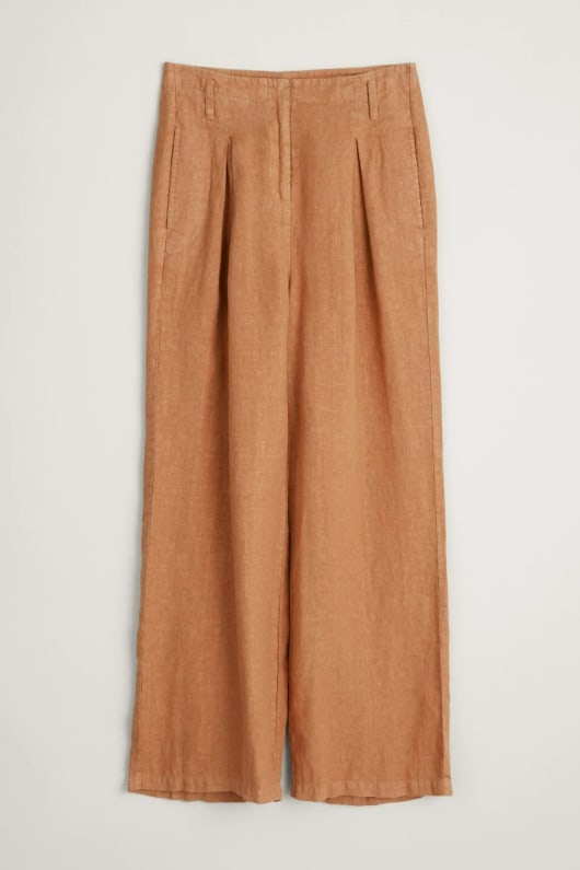 Blue Glaze Linen Trousers