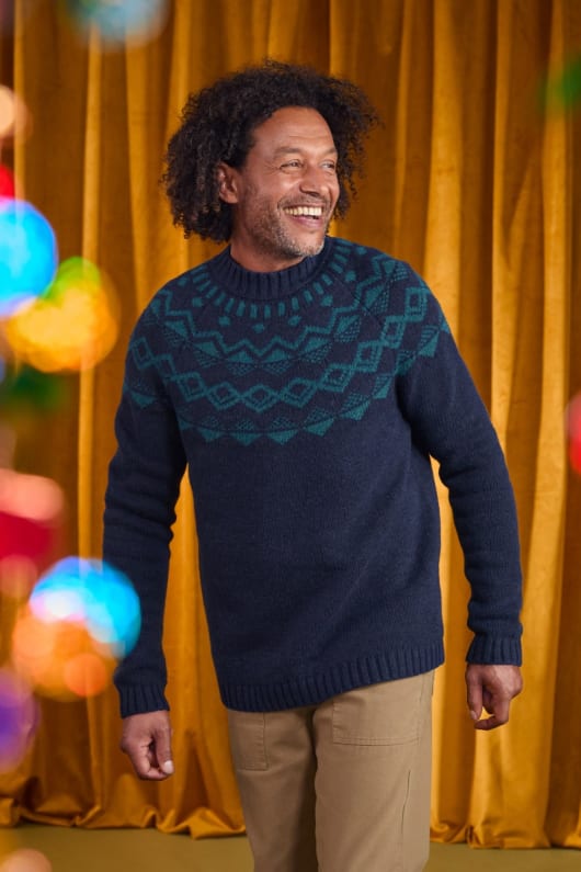 Men's Navax Point Fair Isle Jumper