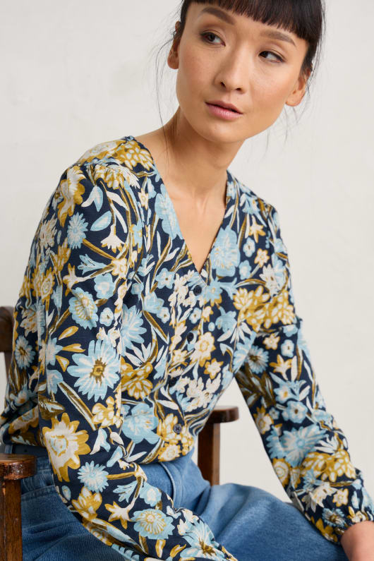 Butterflies Jersey Top Model Image