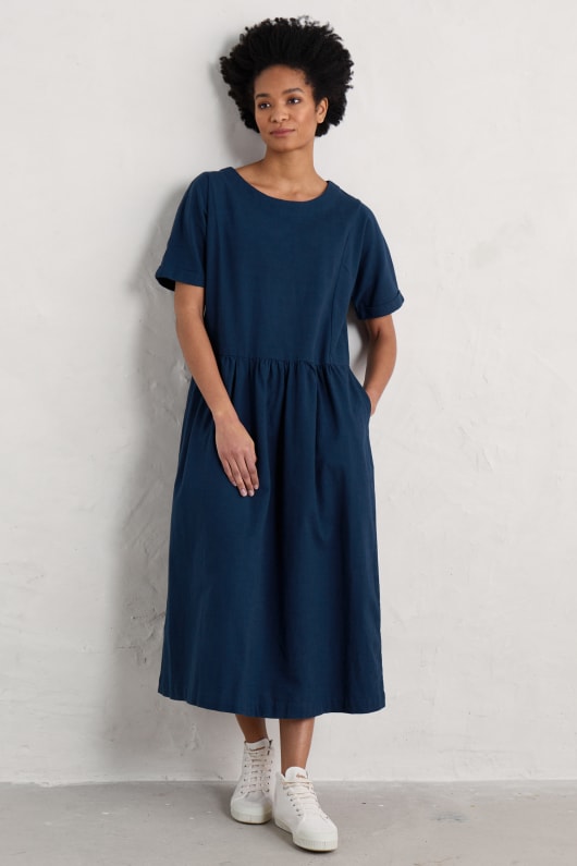 Cartway Ankle-Length Organic Cotton Dress Model Image