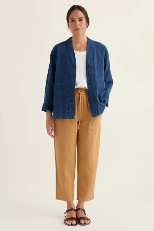 Sholl Tapered Linen Trousers