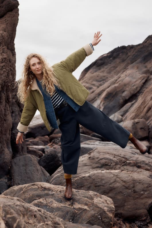 Scots Pine Reversible Jacket Model Image