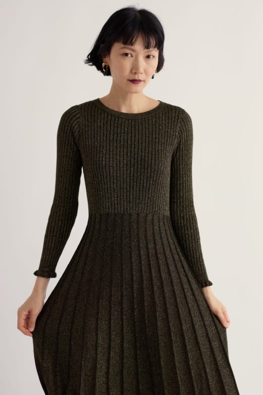 Glass Stem Sparkly Knitted Dress