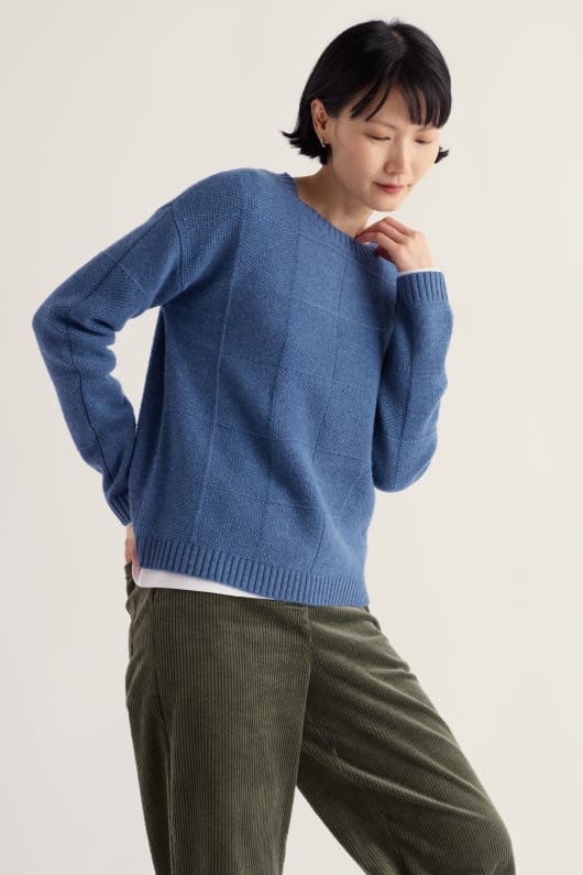 Coweth Knitted Jumper Made With Merino Model Image