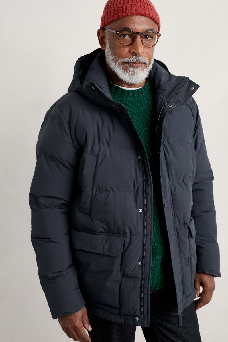 Men's Waterproof Puffer Jacket Gatekeeper Coat Seasalt Cornwall