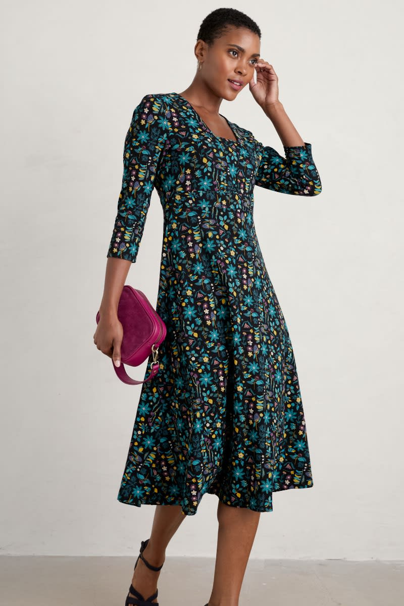 Waterfront Jersey Midi Dress - Organic cotton - Seasalt Cornwall Waterfront Jersey Midi Dress - Organic cotton - Seasalt Cornwall
