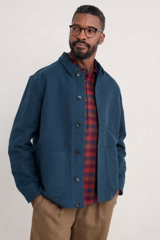 Men's Brushed Cotton Worker Jacket | Seasalt Cornwall - Seasalt