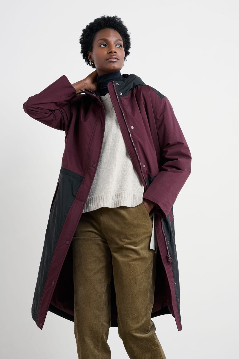 Two-tone Waterproof Parka Coat Seasalt Cornwall Seasalt Cornwall