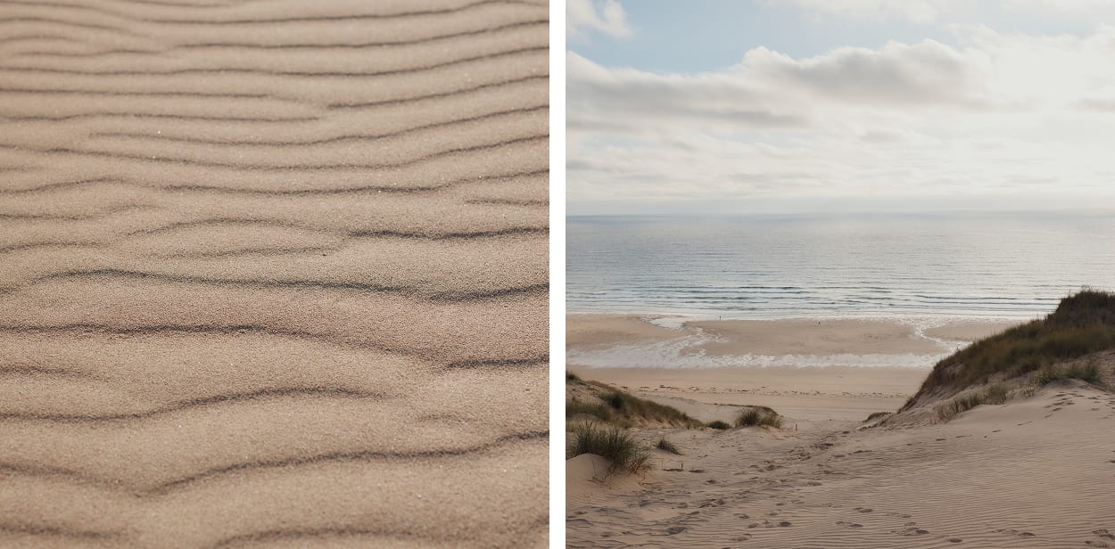 A view of the sea from the top of Pehale Dunes