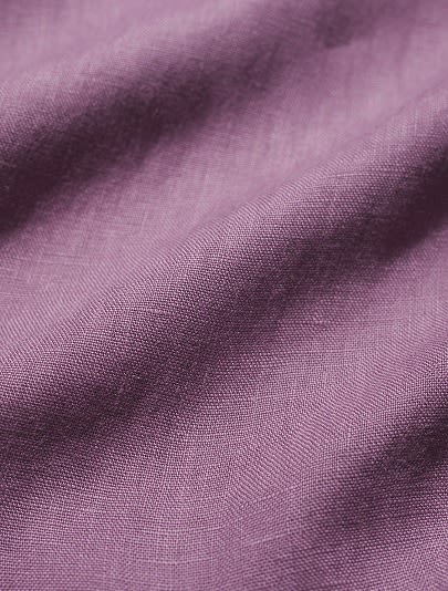 A close up of Seasalt's linen fabric in purple
