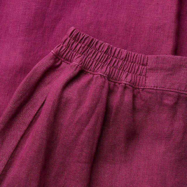 A close up of Seasalt's linen fabric in pink