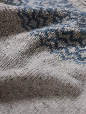 A close up of the Port Kinnis Fair Isle Jumper from Seasalt