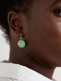 Condurrow Beaded Drop Earrings Model Image