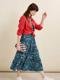 Line Strokes Short Sleeve Dress (GOTS)