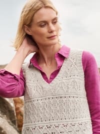 Feock Merino Blend V-Neck Knitted Vest Image