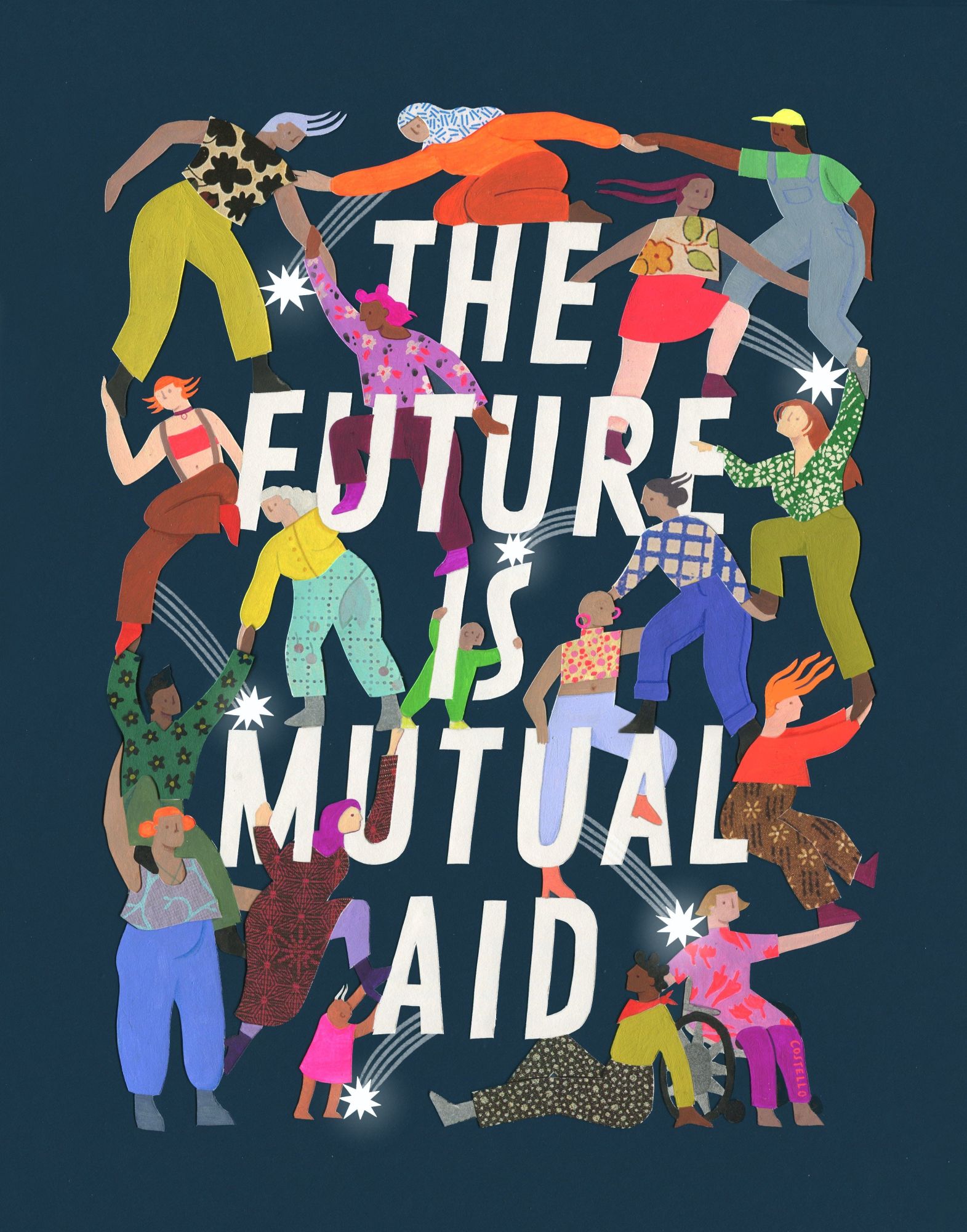 Olly Costello's Mutual Aid poster