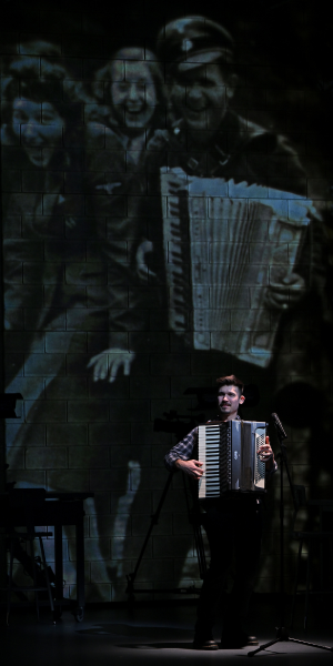 Marrick Smith in Here There Are Blueberries Accordian