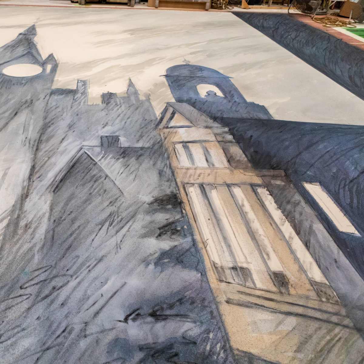 Image representing A Sneak Peek into Mr. Dickens and His Carol Scenic Design