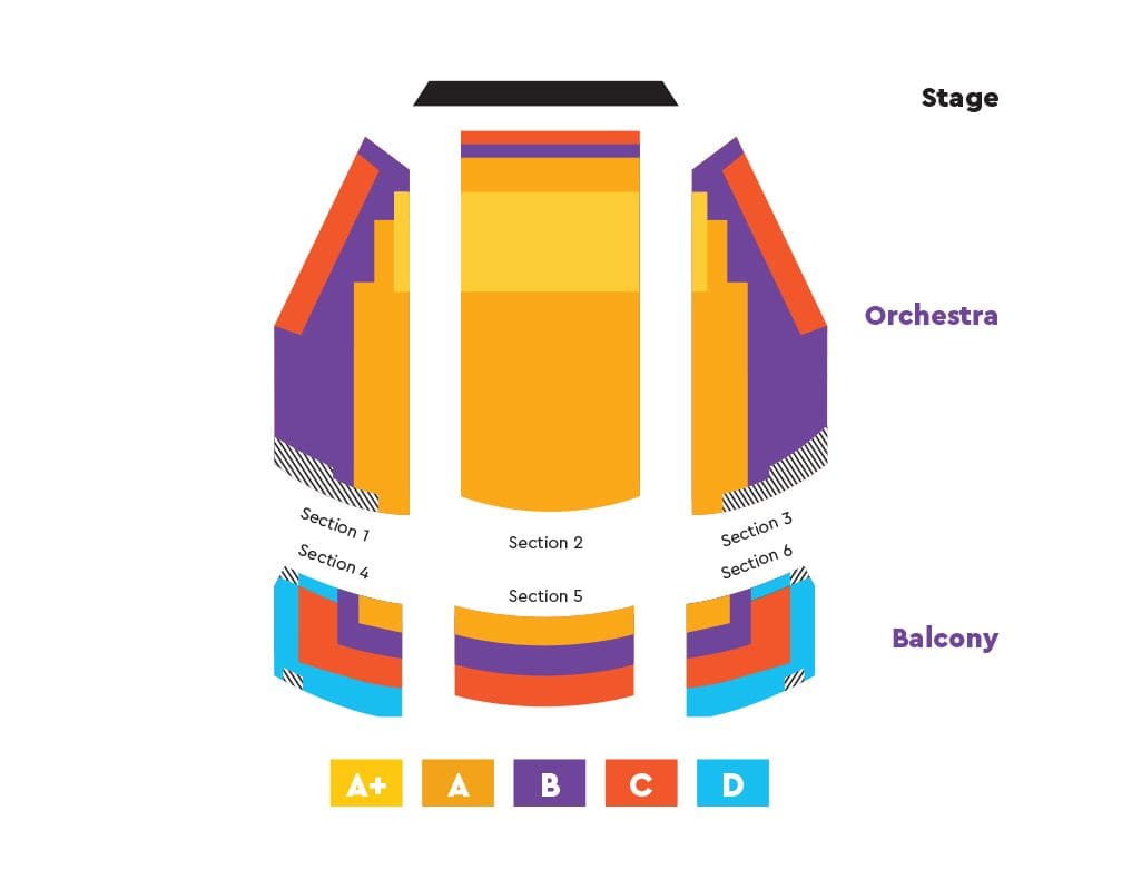 Seattle Repertory Theatre Seating Chart