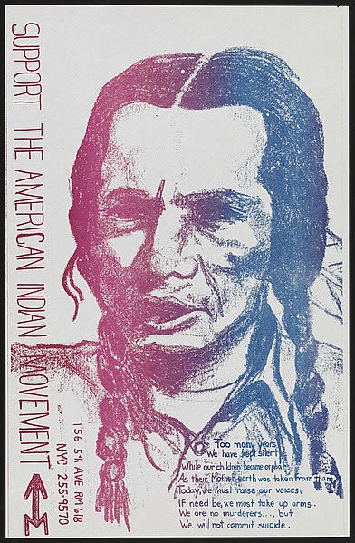 American Indian Movement Poster wbvlwd