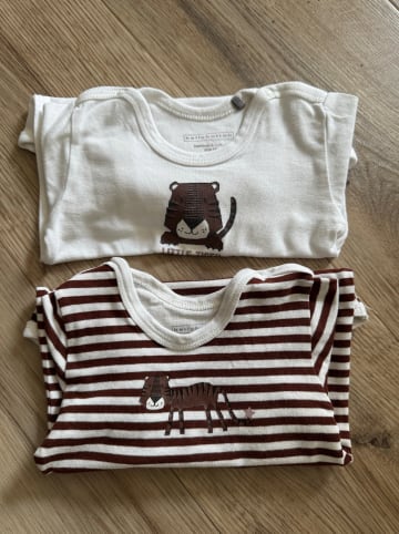 bellybutton 2er-Set: Bodys in Weiß/ Braun