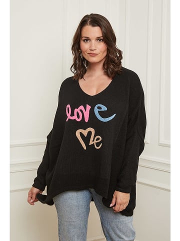 Curvy Lady Pullover in Schwarz