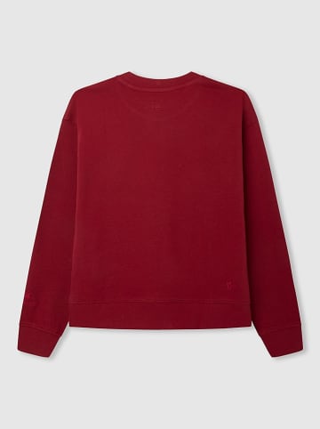 Pepe Jeans Sweatshirt "Winter Rose" in Bordeaux