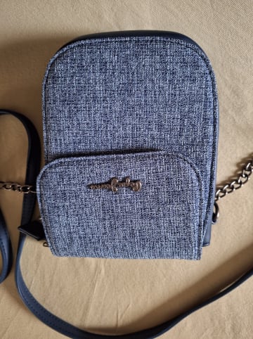 Pepe Jeans Handytasche "Maddie" in Dunkelblau/ Blau - (B)13,5 x (H)17,5 x (T)4 cm