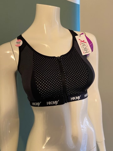 Hunkemöller Sport-BH in Schwarz/ Grau