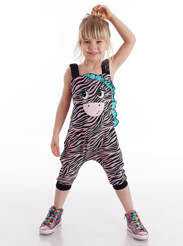 Denokids Jumpsuit "Zebra" in Rosa/ Schwarz