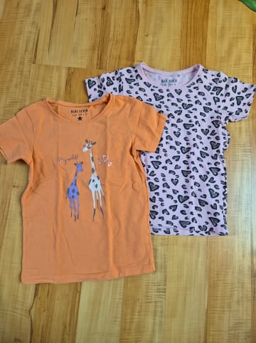 Blue Seven 2er-Set: Shirts in Orange/ Rosa