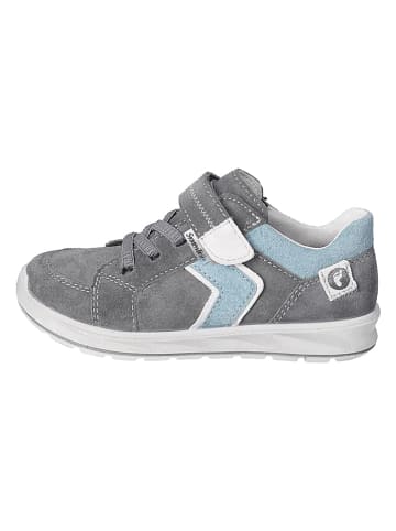 Ricosta Leder-Sneakers "Luci" in Grau/ Hellblau