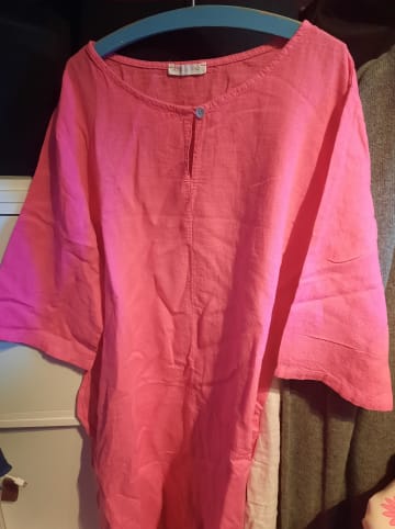 Le Monde du Lin Leinen-Kleid in Pink