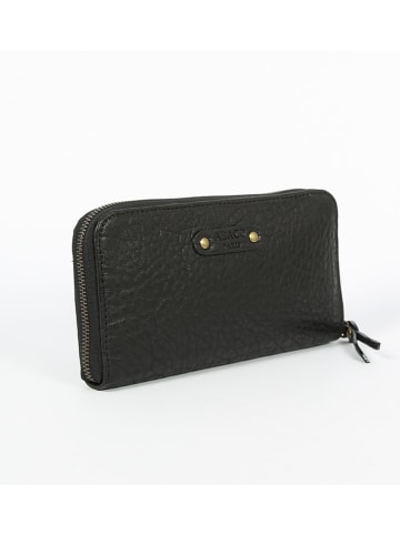 Abaco Leder-Geldbörse "Barbara" in Schwarz - (B)20 x (H)2,5 x (T)10,7 cm