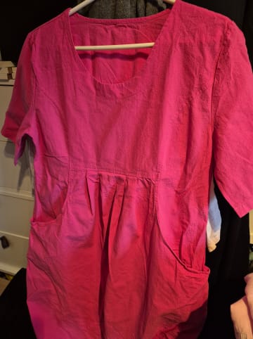 Le Monde du Lin Leinen-Kleid in Pink