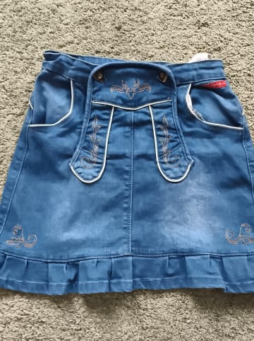 Bondi Trachten-Jeansrock in Blau